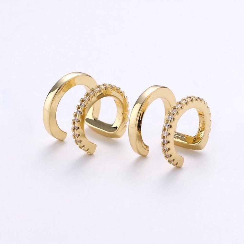 Micro Pave Ear Cuff (2) - Picture 2 of 2